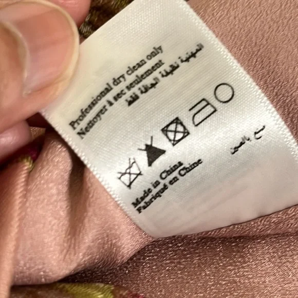 MARCHESA NOTTE One-shoulder Draped Floral-Jacquard Midi Dress in Blush sz 4 NWT - Picture 15 of 16